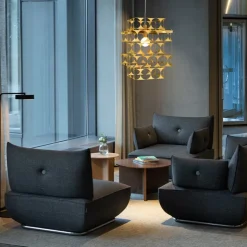 Terrace stor taklampa rå mässing