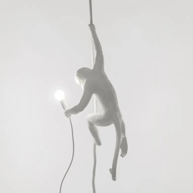 The Monkey Lamp ceiling Taklampa vit