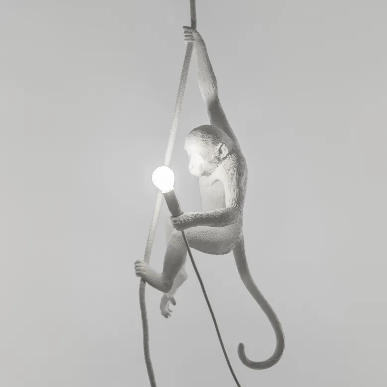 The Monkey Lamp ceiling Taklampa vit