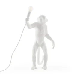 The Monkey Lamp standing Bordslampa vit