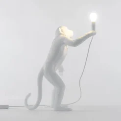 The Monkey Lamp standing Bordslampa vit