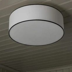 Theo Ø48 plafond bomull vit/svart