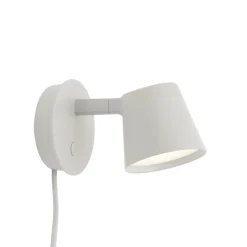 Tip vägglampa grå