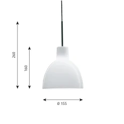 Toldbod 220 glass Taklampa