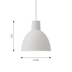Toldbod 250 Taklampa white