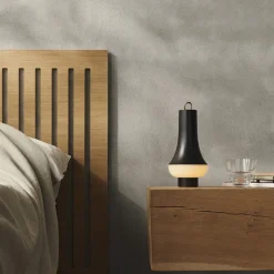 Tomoshi Portable bordslampa dark brown