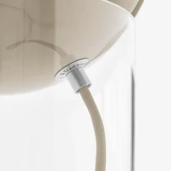 Topan VP14 golvlampa clear acrylic/grey beige