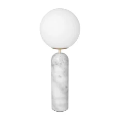 Torrano bordslampa vit/borstad mässing