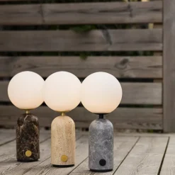 Torrano Portabel bordslampa Torrano Beige travertin