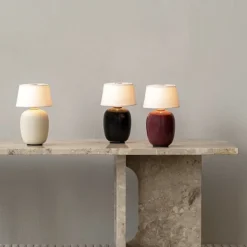 Torso portabel bordslampa ruby