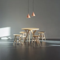 Tratten stor taklampa rå koppar