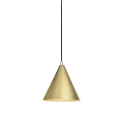 Tratten stor taklampa rå mässing