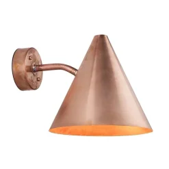 Tratten stor utomhuslampa rå koppar