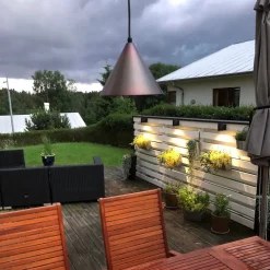 Tratt IP44 taklampa råkoppar
