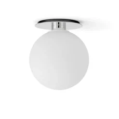 TR Bulb vägg/taklampa polerat stål/matt vit