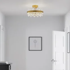 Triumph Ø50cm plafond mässing/klar