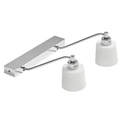 Tärnö 2:a badrumslampa krom/vit