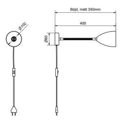 Trotsig Vägglampa oxid