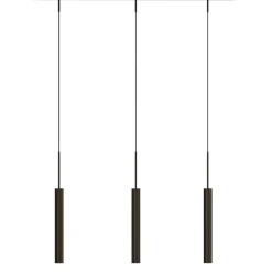 Tubulaire Rail 3 taklampa bronzed brass