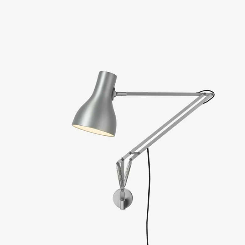 Type 75 vägglampa Silver Lustre