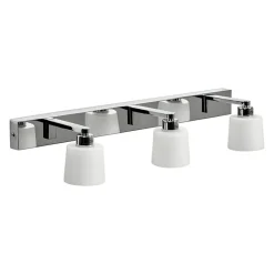 Ulvö 3:a badrumslampa krom/vit