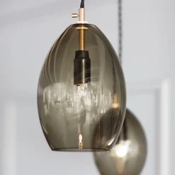 Unika large taklampa grå