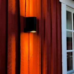 Union vägglampa upp-ner IP54 svart