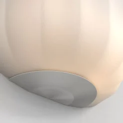 Veo vägglampa matt nickel/opalglas