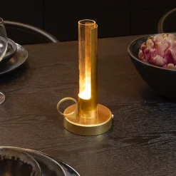 Visir portabel bordslampa rå koppar