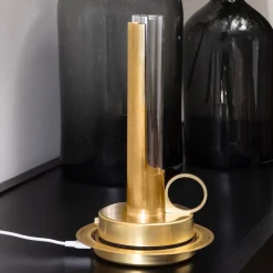 Visir portabel bordslampa rå koppar