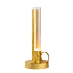 Visir portabel bordslampa rå mässing