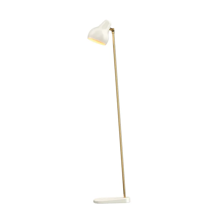 VL38 Golvlampa white/brass