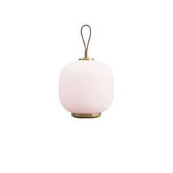VL 45 Radiohus portable bordslampa Brass/Glossy Pale Rose