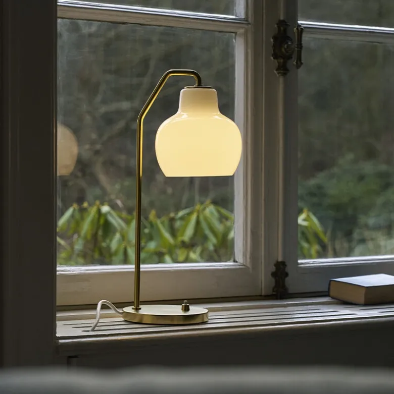 VL Ring Crown bordslampa opalglass/brass