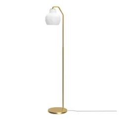 VL Ring Crown golvlampa opalglass/brass