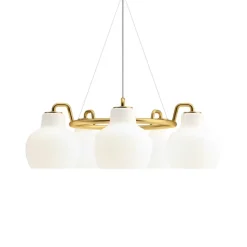 VL RING CROWN 5 taklampa opalglass/brass