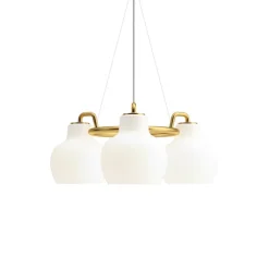 VL RING CROWN 3 taklampa opalglass/brass