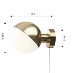 VL Studio Ø150 vägglampa brass
