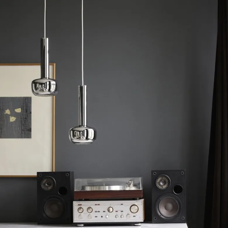 VL 56 taklampa High lustre chrome plated