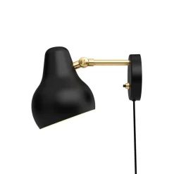 VL38 Vägglampa black/brass