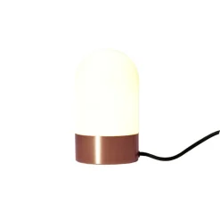 Vox bordslampa borstad koppar/opal