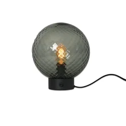 Waldorf bordslampa Ø250 rökfärgat glas fasetterad