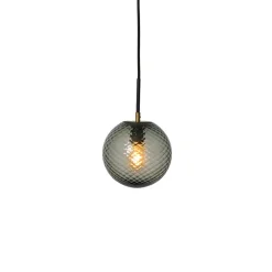 Waldorf taklampa Ø200 rökfärgat glas fasetterad