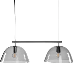 Wendo taklampa Ø70 nickel/rökfärgat glas