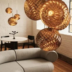 Whirl 45 X 40 taklampa guld