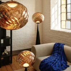 Whirl 45 X 40 taklampa guld