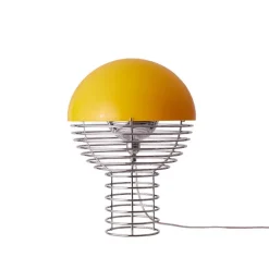 Wire 30 bordslampa krom/gul