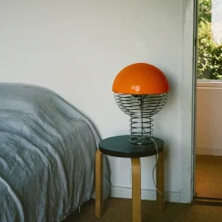 Wire 40 bordslampa krom/orange