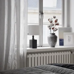 Woody H42cm bordslampa svart/vit