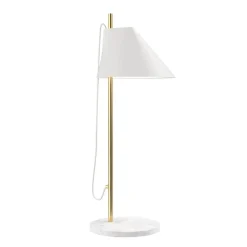 YUH Bordslampa white/brass